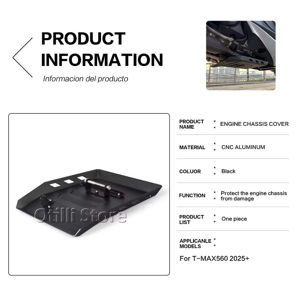 I Tech Accessories - Nuova Piastra Paramotore T-MAX560, Protezione Telaio,