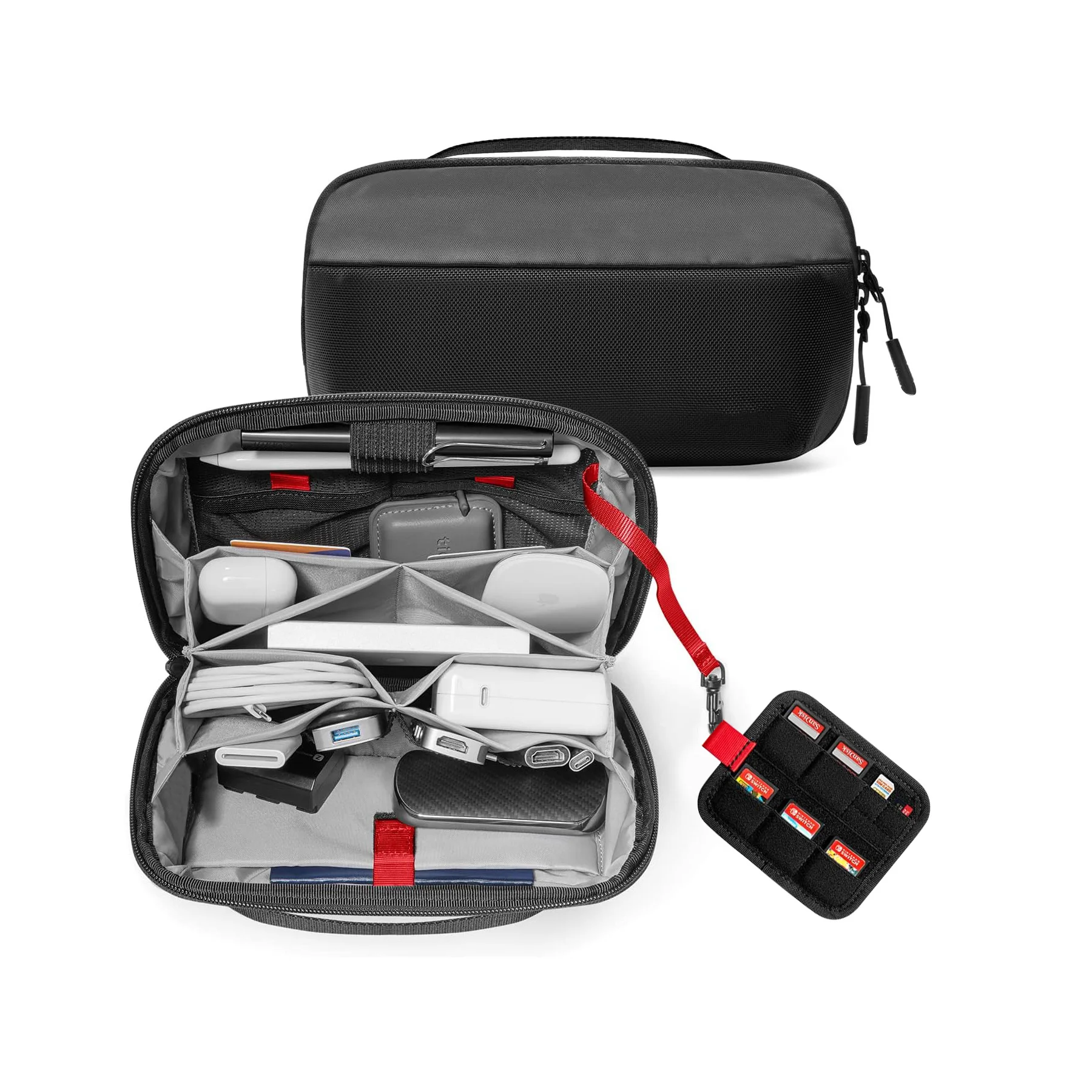 Tech Accessories Travel Case - Organizer da Viaggio per Dispositivi Elettronici,