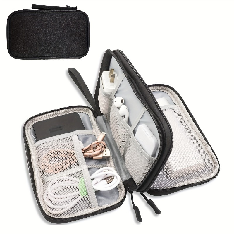 Tech Accessories Case - Borsa organizer da viaggio, custodia multi-tasca,