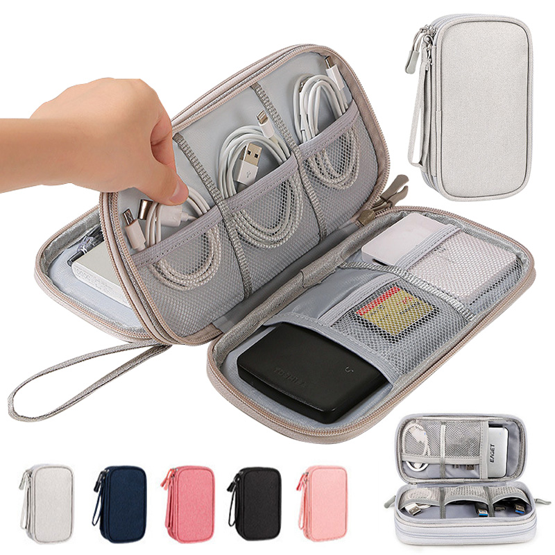 Tech Accessories Case - Borsa Portatile Multicolore per Accessori Elettronici