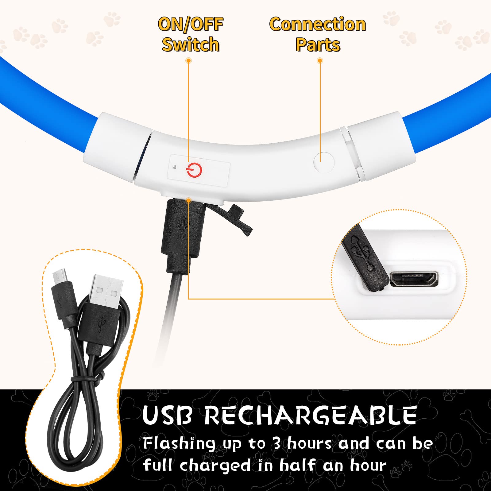 Collare per cani a LED in sili - Tech Dog Accessories recensione e prezzo